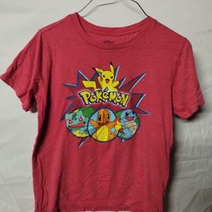 LG Kids Red Pokemon Graphic Tee
